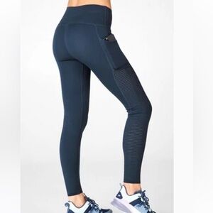 Fabletics SkulptKnit High-Waisted Legging Medium Blue NWT